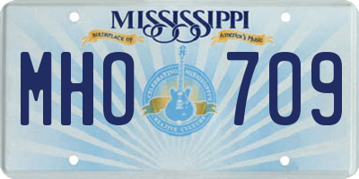 MS license plate MHO709