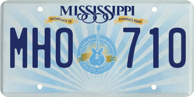 MS license plate MHO710