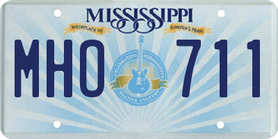 MS license plate MHO711
