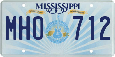 MS license plate MHO712