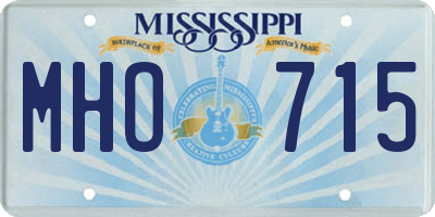 MS license plate MHO715