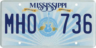 MS license plate MHO736
