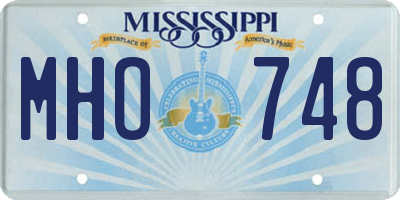 MS license plate MHO748