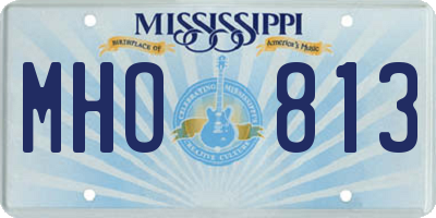 MS license plate MHO813