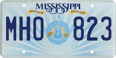 MS license plate MHO823