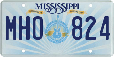 MS license plate MHO824
