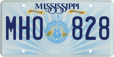 MS license plate MHO828