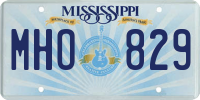 MS license plate MHO829