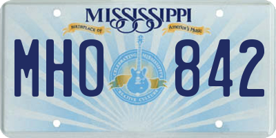 MS license plate MHO842