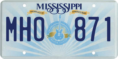 MS license plate MHO871
