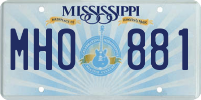 MS license plate MHO881