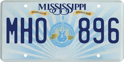 MS license plate MHO896