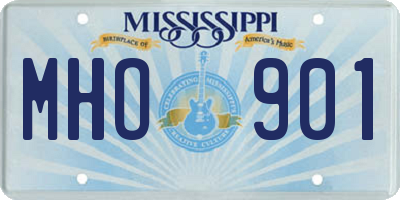 MS license plate MHO901