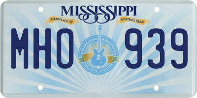 MS license plate MHO939