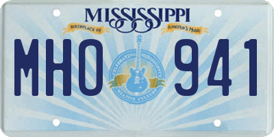 MS license plate MHO941