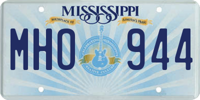 MS license plate MHO944