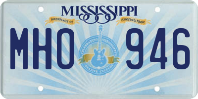 MS license plate MHO946