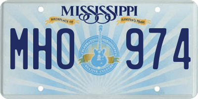 MS license plate MHO974