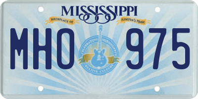 MS license plate MHO975