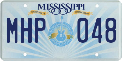 MS license plate MHP048