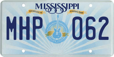 MS license plate MHP062