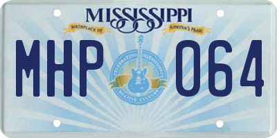 MS license plate MHP064