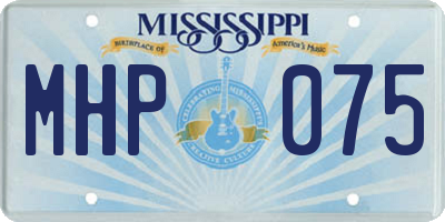 MS license plate MHP075