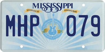 MS license plate MHP079