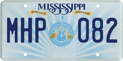 MS license plate MHP082