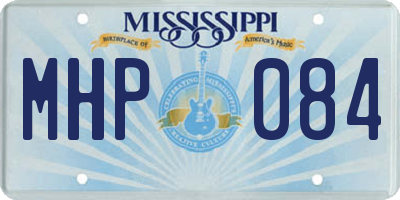 MS license plate MHP084