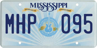 MS license plate MHP095