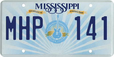 MS license plate MHP141