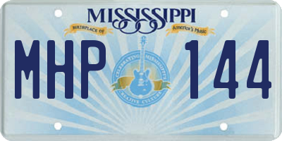 MS license plate MHP144