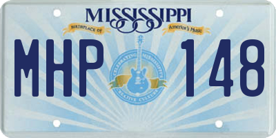 MS license plate MHP148