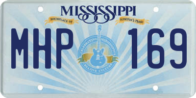 MS license plate MHP169
