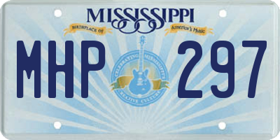 MS license plate MHP297