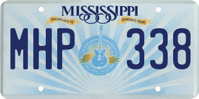 MS license plate MHP338