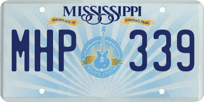 MS license plate MHP339