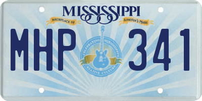 MS license plate MHP341