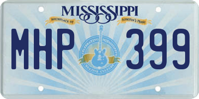 MS license plate MHP399