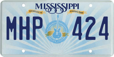 MS license plate MHP424
