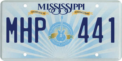MS license plate MHP441
