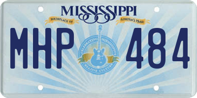 MS license plate MHP484