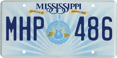 MS license plate MHP486