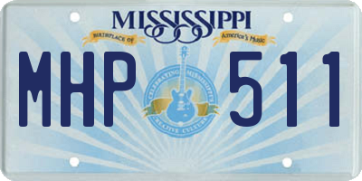 MS license plate MHP511