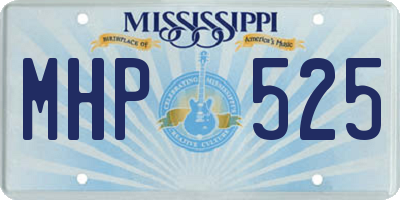 MS license plate MHP525