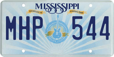 MS license plate MHP544