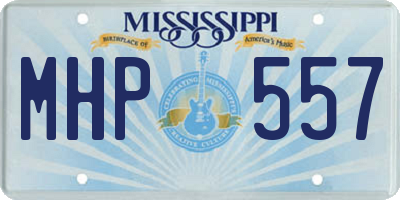 MS license plate MHP557