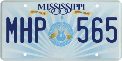 MS license plate MHP565