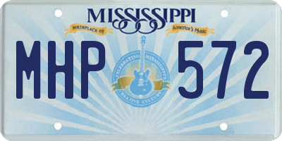 MS license plate MHP572